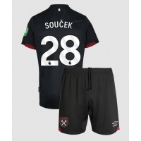 Dětský fotbalový dres West Ham United Tomas Soucek #28 2024-25 Venkovní Krátký Rukáv (+ trenýrky)